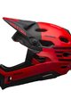 BELL Kask kolarski - SUPER DH SPHERICAL - czerwony/czarny