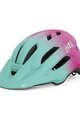 GIRO Kask kolarski - FIXTURE II YOUTH - zielony/czerwony