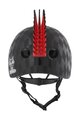 BELL Kask kolarski - RASKULLZ SKULL HAWK - czarny/czerwony