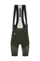 SANTINI Krótkie spodnie kolarskie z szelkami - FRECCIA - zielony