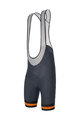 SANTINI Krótkie spodnie kolarskie z szelkami - KARMA KINETIC - szary