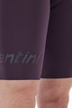 SANTINI Krótkie spodnie kolarskie z szelkami - UNICO - bordowy