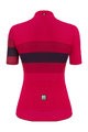 SANTINI Koszulka kolarska z krótkim rękawem - ECOSLEEK BENGAL LADY - czerwony/czarny