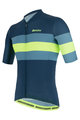 SANTINI Koszulka kolarska z krótkim rękawem - ECOSLEEK BENGAL - niebieski/jasnozielony