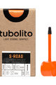 TUBOLITO dętka - S-TUBO ROAD 700x18/28C BLACK - SV80 - pomarańczowy