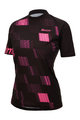 SANTINI Koszulka kolarska z krótkim rękawem - FIBRA MTB - różowy/czarny