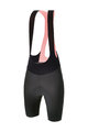 SANTINI Krótkie spodnie kolarskie z szelkami - REDUX SPEED - szary