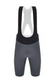 SANTINI Krótkie spodnie kolarskie z szelkami - REDUX SPEED - szary