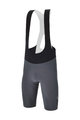 SANTINI Krótkie spodnie kolarskie z szelkami - REDUX SPEED - szary