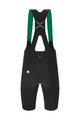 SANTINI Krótkie spodnie kolarskie z szelkami - REDUX SPEED - czarny