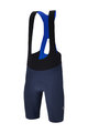 SANTINI Krótkie spodnie kolarskie z szelkami - REDUX SPEED - niebieski
