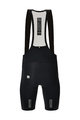 SANTINI Krótkie spodnie kolarskie z szelkami - PLUSH - czarny
