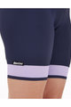 SANTINI Krótkie spodnie kolarskie bez szelek - GIADA PURE - fioletowy/niebieski