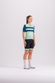 SANTINI Koszulka kolarska z krótkim rękawem - ECO SLEEK NEW BENGAL - jasnozielony/zielony