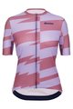 SANTINI Koszulka kolarska z krótkim rękawem - FURIA SMART - różowy/fioletowy