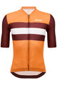 SANTINI Koszulka kolarska z krótkim rękawem - ECO SLEEK NEW BENGAL  - pomarańczowy/bordowy