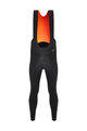 SANTINI Długie spodnie kolarskie z szelkami - ALDO - czarny