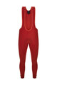 SANTINI Długie spodnie kolarskie z szelkami - RTR - czerwony