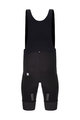 SANTINI Krótkie spodnie kolarskie z szelkami - ADAPT SHELL - czarny