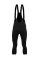 SANTINI Kolarskie spodnie 3/4 z szelkami - KICK OFF - czarny