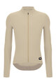 SANTINI Zimowa koszulka kolarska z długim rękawem - RTR - beżowy