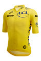 SANTINI Koszulka kolarska z krótkim rękawem - TOUR DE FRANCE LEADER 2023 - żółty