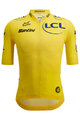 SANTINI Koszulka kolarska z krótkim rękawem - TOUR DE FRANCE LEADER 2023 - żółty
