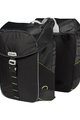 BASIL Torba kolarska - MILES DOUBLE BAG - czarny/zielony