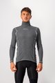 CASTELLI Kolarska koszulka z długim rękawem - FLANDERS WARM NECK - szary