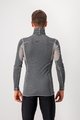 CASTELLI Kolarska koszulka z długim rękawem - FLANDERS WARM NECK - szary