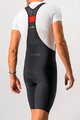 CASTELLI Krótkie spodnie kolarskie z szelkami - NANO FLEX PRO RACE - czarny