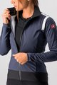 CASTELLI Kolarska ocieplana kurtka - ALPHA ROS 2 W LIGHT - niebieski