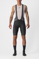 CASTELLI Krótkie spodnie kolarskie z szelkami - ENDURANCE 3 - czarny