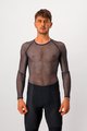 CASTELLI Kolarska koszulka z długim rękawem - MIRACOLO WOOL - szary