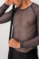 CASTELLI Kolarska koszulka z długim rękawem - MIRACOLO WOOL - szary