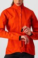 CASTELLI Kolarska wodoodporna kurtka - COMMUTER W REFLEX - pomarańczowy/czerwony