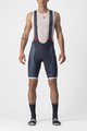 CASTELLI Krótkie spodnie kolarskie z szelkami - COMPETIZIONE KIT - niebieski