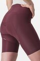 CASTELLI Krótkie spodnie kolarskie bez szelek - FREE AERO RC W SHORT - bordowy