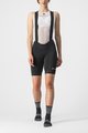 CASTELLI Krótkie spodnie kolarskie z szelkami - ENDURANCE W - czarny