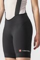 CASTELLI Krótkie spodnie kolarskie z szelkami - ENDURANCE W - czarny