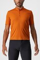 CASTELLI Kolarska koszulka z krótkim rękawem - TECH 2 POLO - pomarańczowy