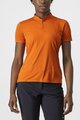 CASTELLI Kolarska koszulka z krótkim rękawem - TECH 2 POLO - pomarańczowy