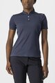 CASTELLI Kolarska koszulka z krótkim rękawem - TECH 2 POLO - niebieski