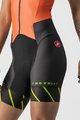 CASTELLI Kombinezon kolarski - FREE SANREMO W - pomarańczowy/czarny