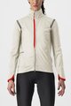 CASTELLI Kolarska ocieplana kurtka - ALPHA ULTIMATE INSULATED W - kość słoniowa