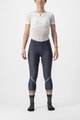 CASTELLI Kolarskie spodnie 3/4 bez szelek - VELOCISSIMA THERMAL - niebieski