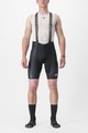 CASTELLI Krótkie spodnie kolarskie z szelkami - FREE AERO RC KIT - czarny/biały