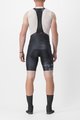 CASTELLI Krótkie spodnie kolarskie z szelkami - FREE AERO RC KIT - czarny/biały