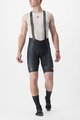 CASTELLI Krótkie spodnie kolarskie z szelkami - FREE AERO RC KIT - czarny/jasnozielony