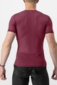 CASTELLI Kolarska koszulka z krótkim rękawem - PRO MESH 2.0 - bordowy
